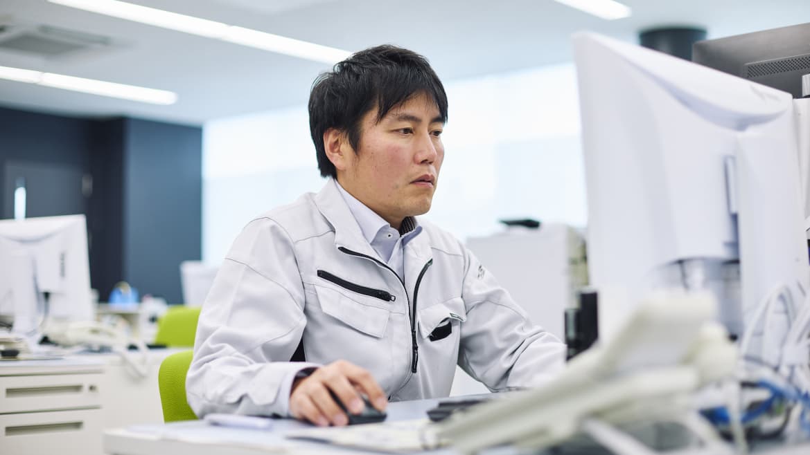 仕事中の様子